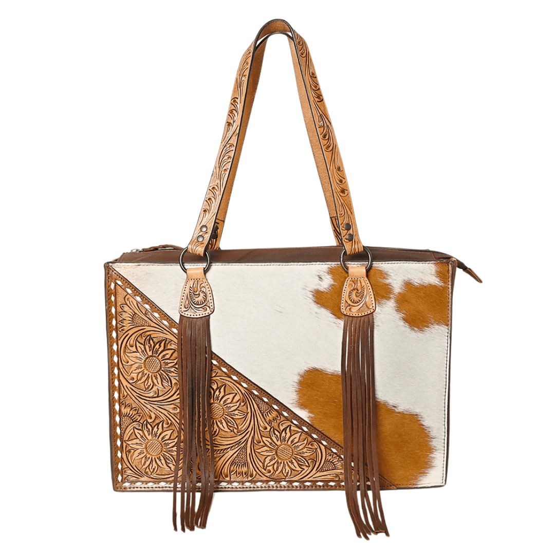 American Darling Cowhide Tote (Concealed Carry) with Tooled