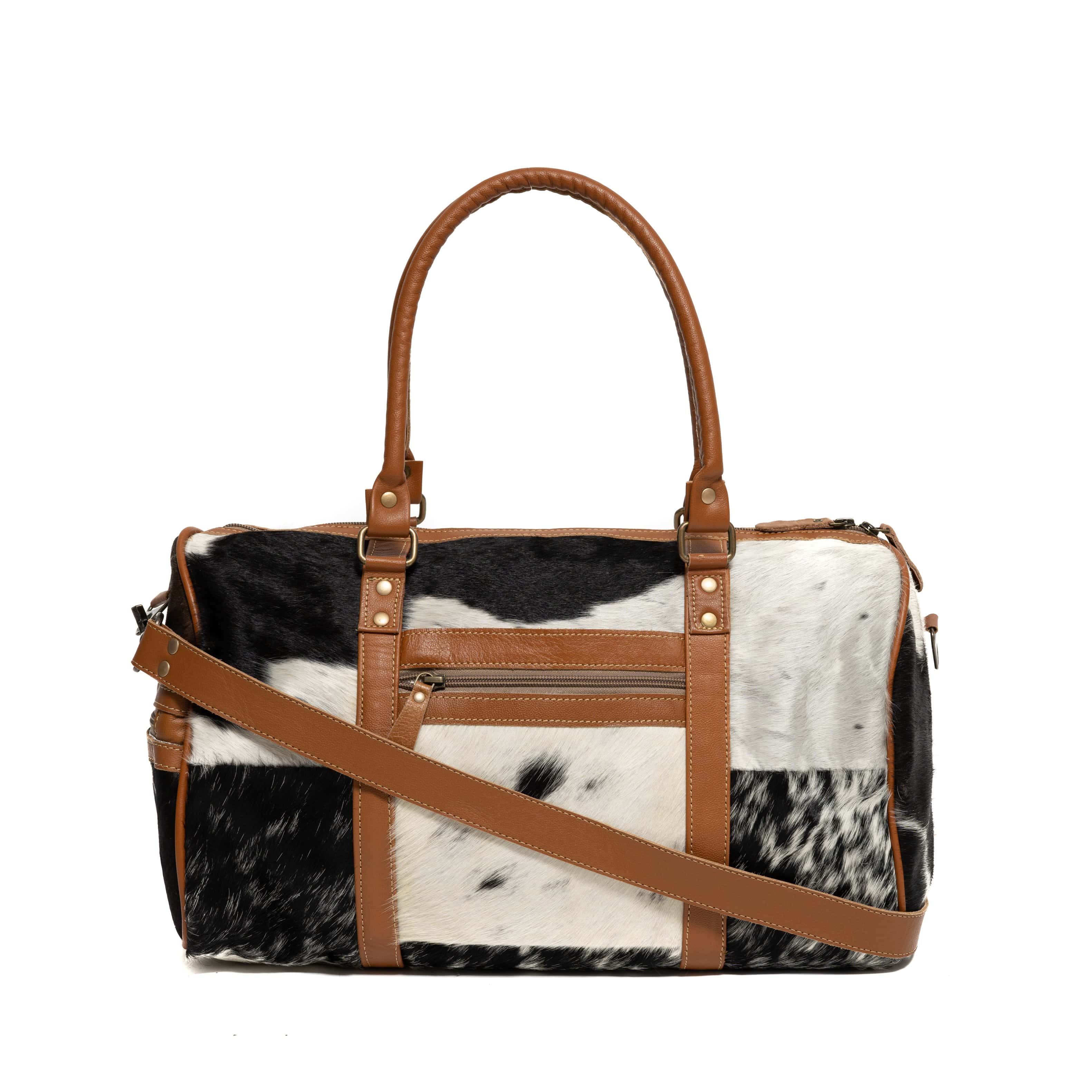 Myra Bag Leather Cowhide Satchel & Card Holder Wallet Western Shoulder Bag  New