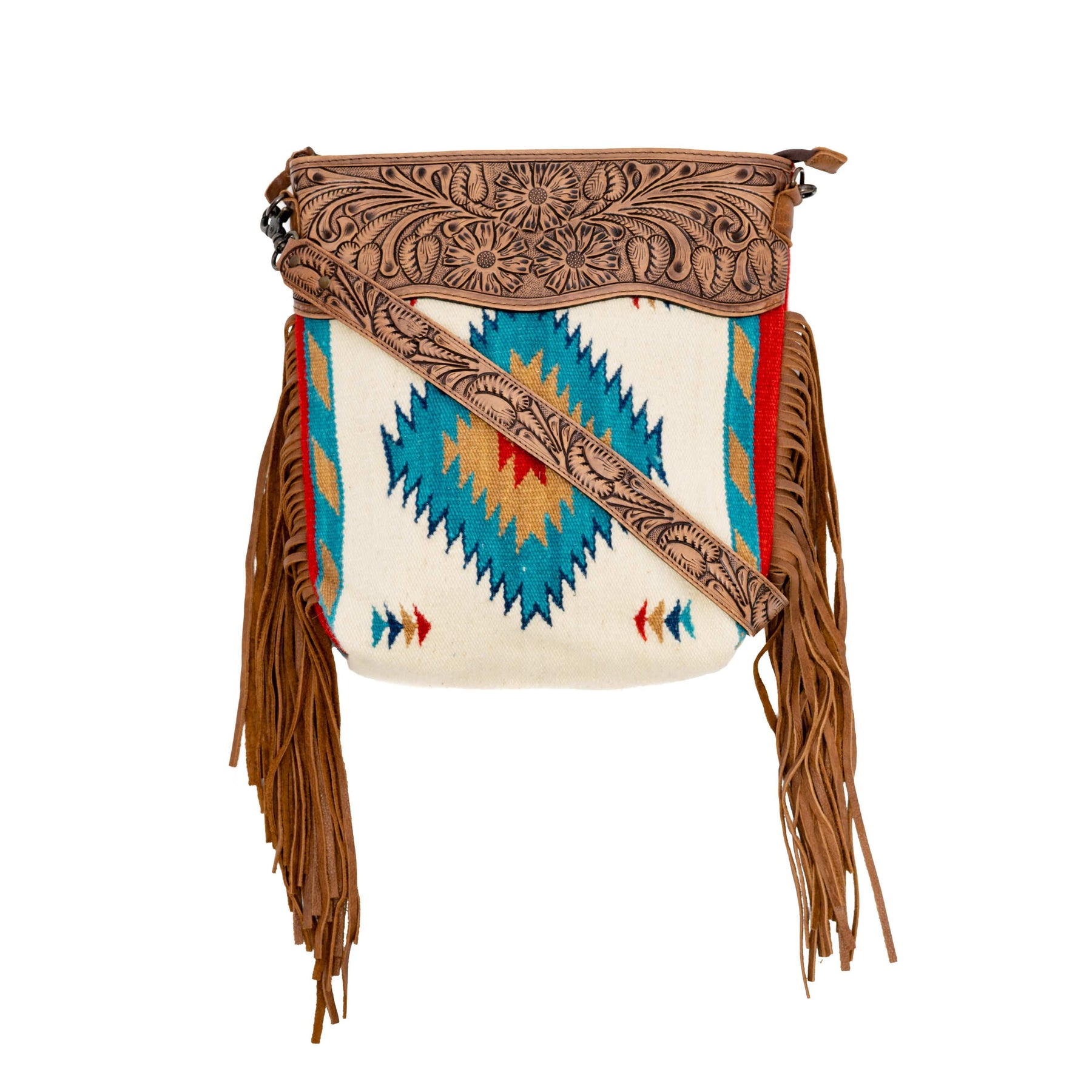 Aztec Saddle Blanket Fringe Purse – Home Folk
